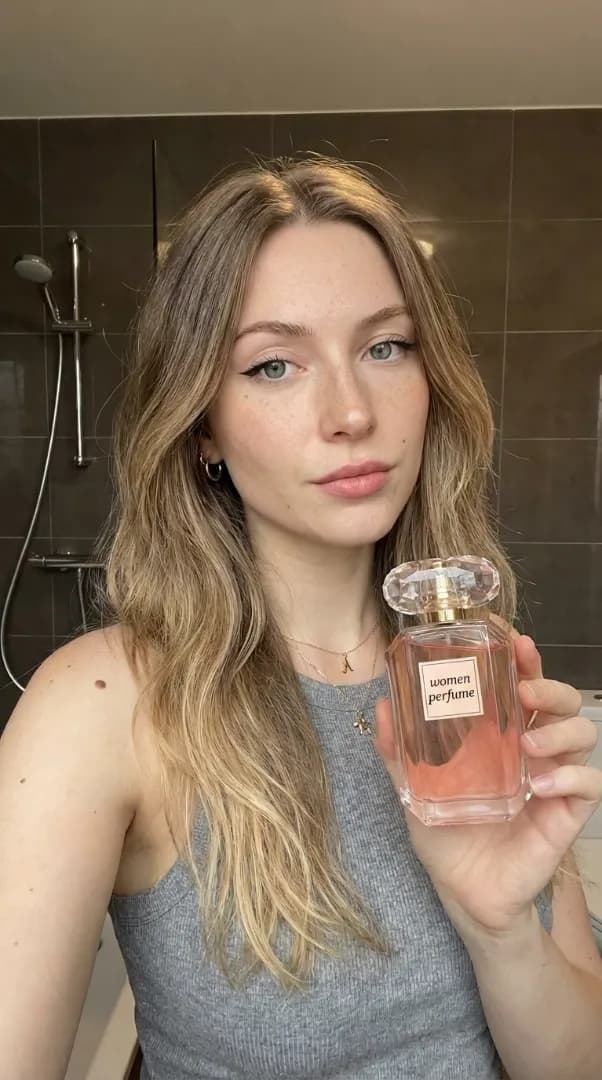 Actor de IA demostrando producto en estilo auténtico de creador